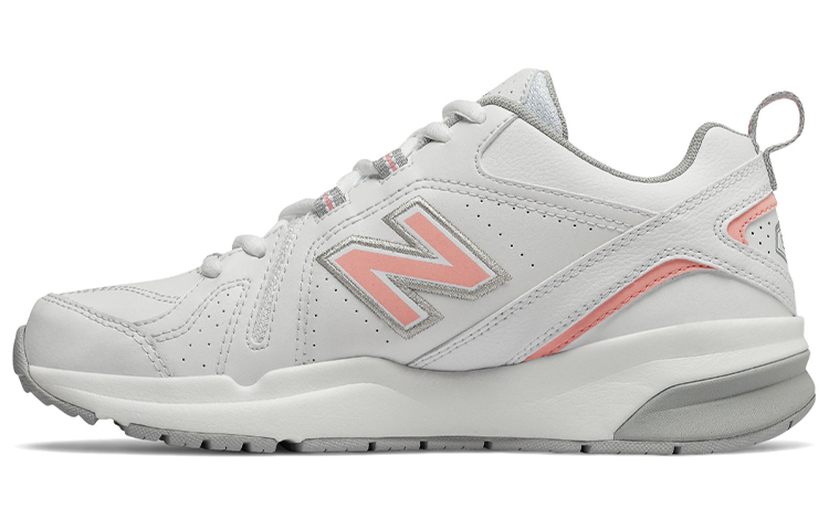 Женские кроссовки New Balance 608 V5 (бело-розовые)