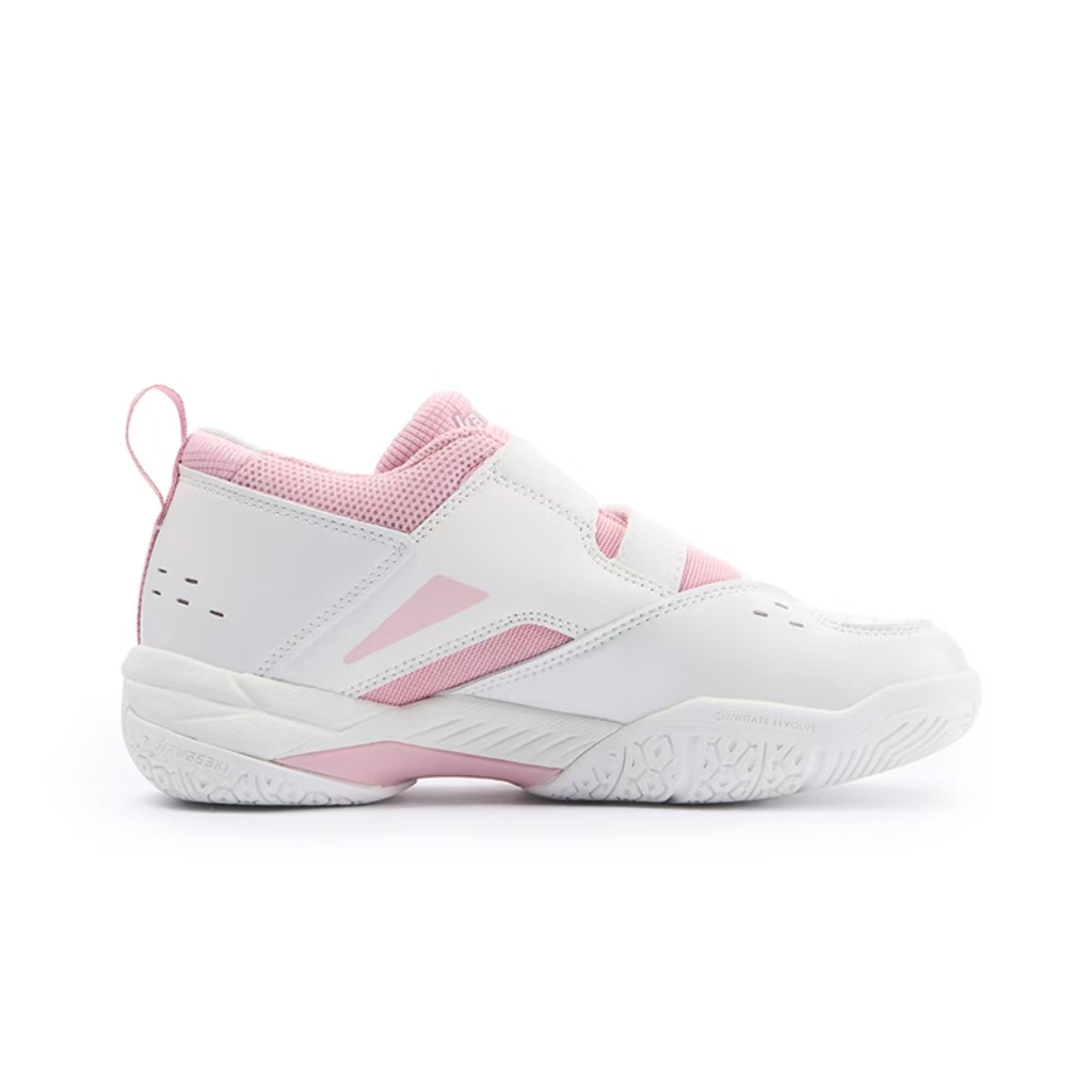 Kawasaki Glory Series Rubber Slip Resistant Low top Badminton Shoes Unisex Pink White