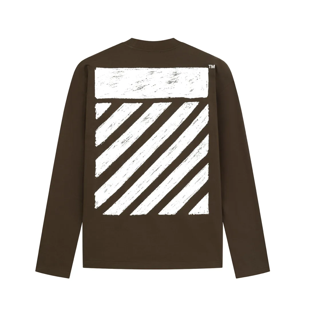 OFF-WHITE Diag-stripe long-sleeve T-shirt