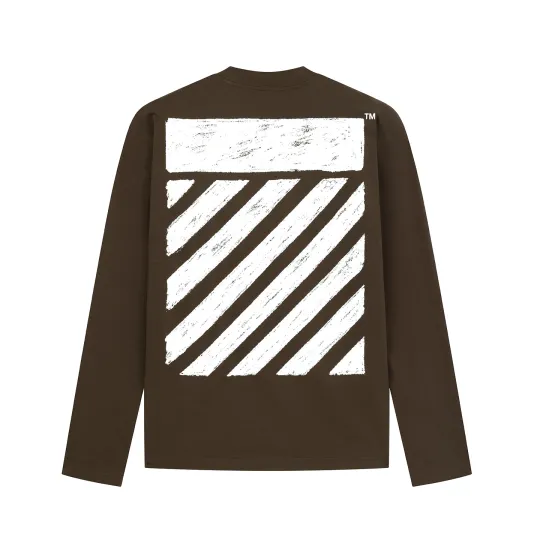 OFF-WHITE Diag-stripe long-sleeve T-shirt