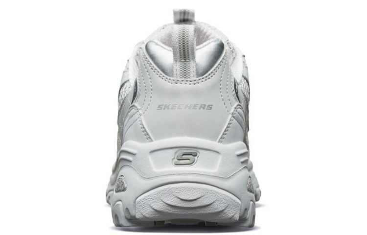 Женские кроссовки Skechers D'LITES 1.0 (молочно-белые) — 奶白 — фото 4