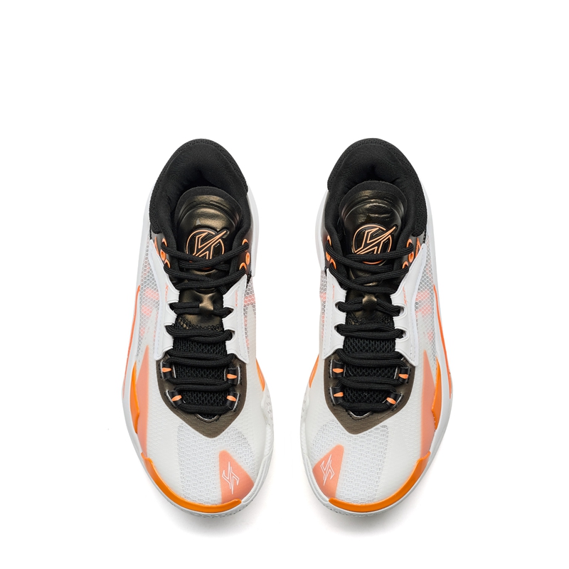 XTEP Cushioning Support Low top Basketball Shoes Men’s White Black Orange