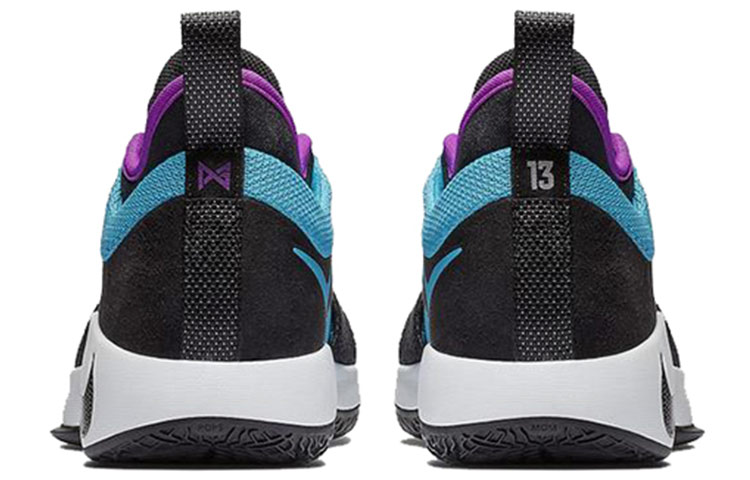 Мужские кроссовки Nike PG 2 Blue Lagoon (сине-зеленые) — 湖绿/亮紫 — фото 4