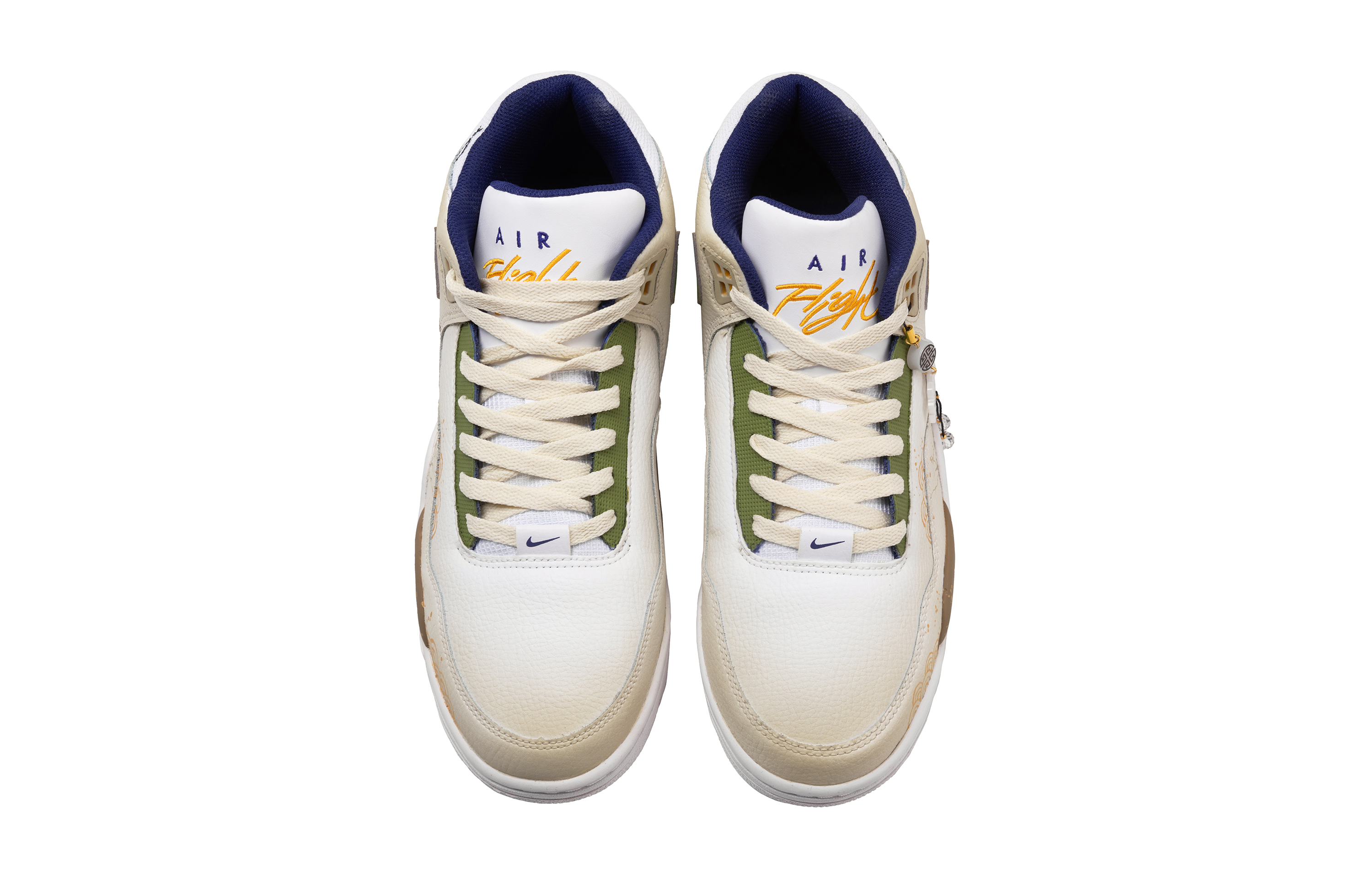 Nike Flight Legacy Slip Resistant Abrasion Resistant Slip Resistant Abrasion Resistant Mid top Vintage Basketball Shoes