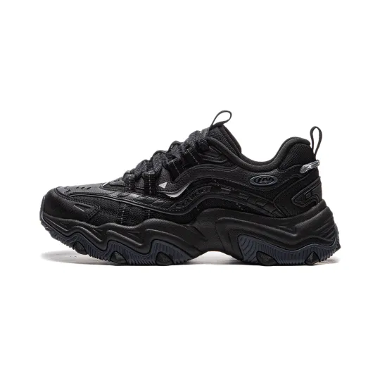 Li Ning Cat Paw Lite 2 Slip Resistant Abrasion Resistant Low top Chunky Sneakers Women's Black