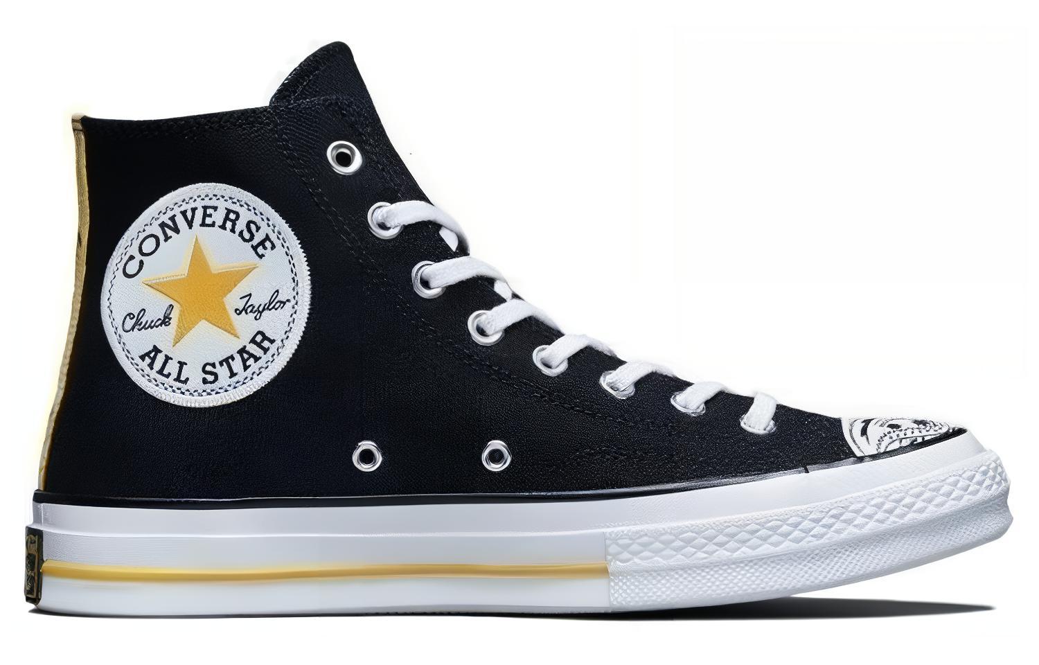 Кеды Converse Chuck Taylor All Star 70s Hi (черно-белые) — фото 2