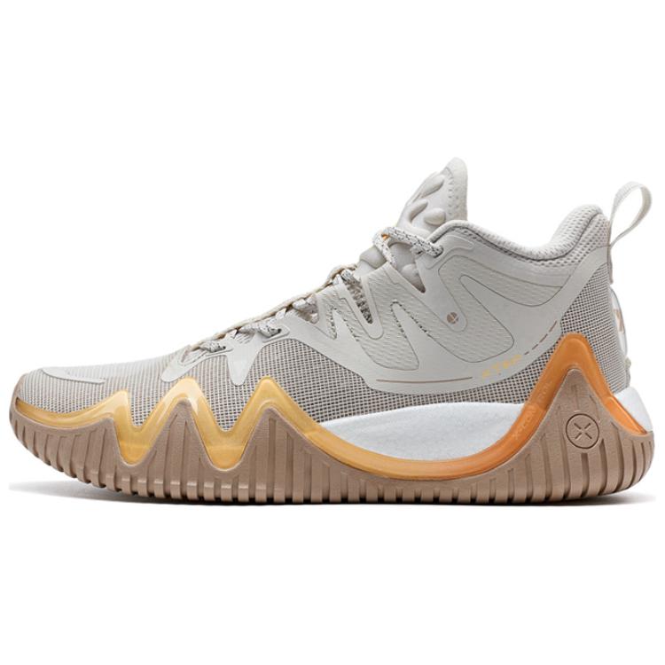 XTEP Abrasion Resistant Rebound High top Basketball Shoes Men’s Brown Orange