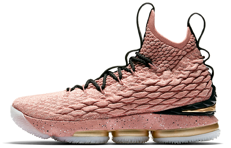 Мужские кроссовки Nike Lebron 15 All-Star (2018) (черно-розовые)