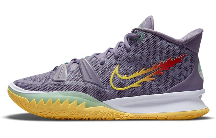 Nike Kyrie 7 EP \"Daybreak\" Zhongbang Air Zoom Basketball Shoes Men's Purple Yellow Domestic Version