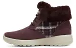 Skechers Abrasion Resistant Cushioning Comfortable Crew Snow Boots Women's Burgundy