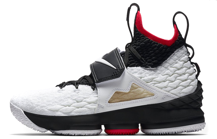 Кроссовки Nike Lebron 15 Diamond Turf (черно-белые)
