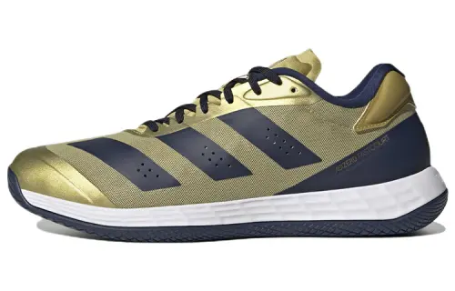 Adidas Adizero Fastcourt comfortable and trendy non-slip wear-resistant lightweight low-top volleyball shoes men and women same style black gold