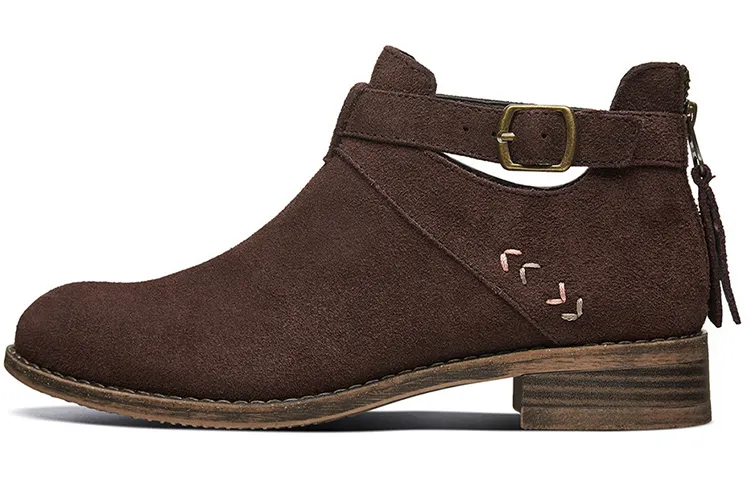 Skechers Ankle Boots Women's Low Top Chocolate