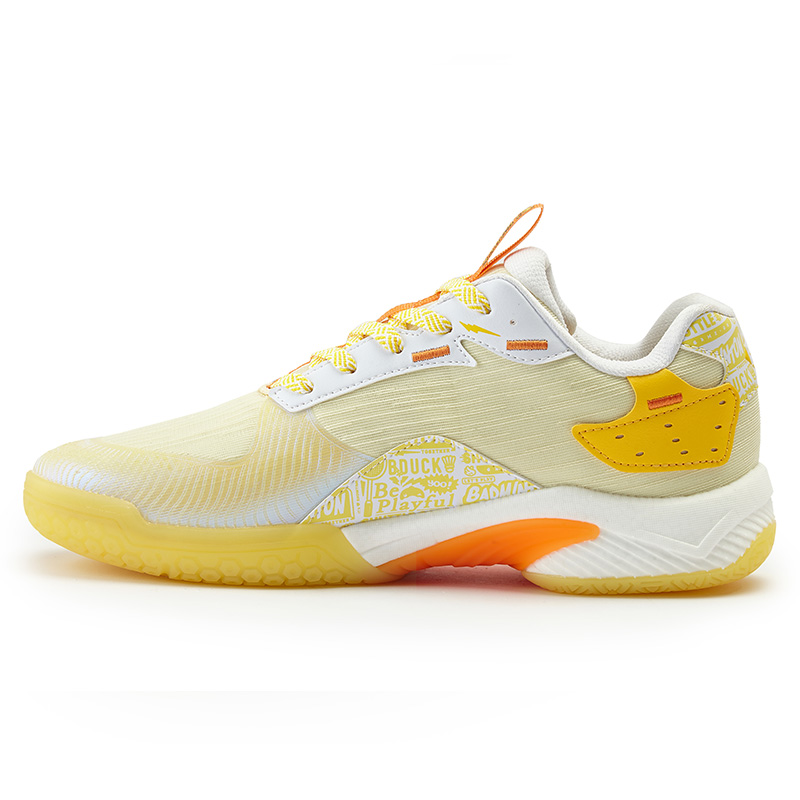 KUMPOO KH D72PRO B.DUCK Low top Badminton Shoes Unisex Orange Yellow