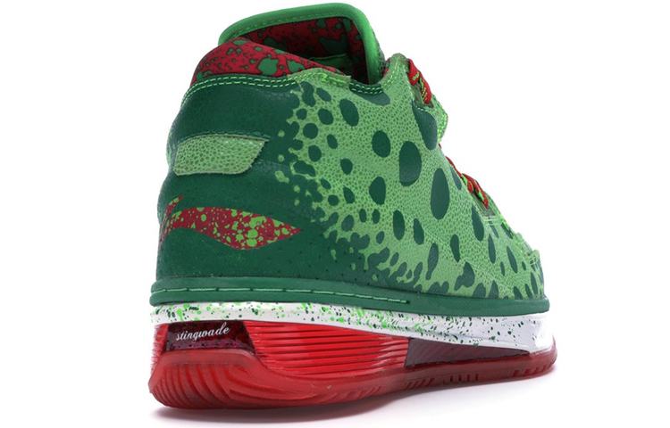 Li Ning WOW 2 Way Of Wade 2 Mid top Basketball Shoes Men’s Green Red