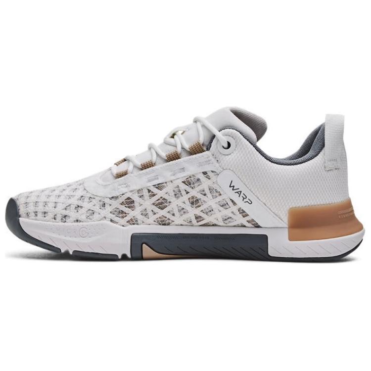 Under Armour TriBase Reign 5 Slip Resistant Abrasion Resistant Low top Training Shoes Men’s White