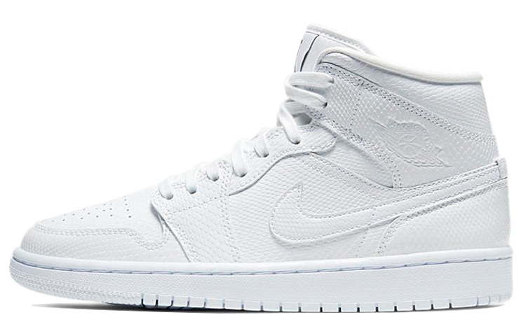 Jordan 1 Mid White Snakeskin Women’s