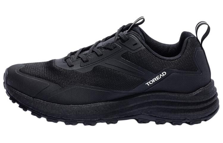 TOREAD Comfortable Slip Resistant Abrasion Resistant Low top Hiking Shoes Men’s Black
