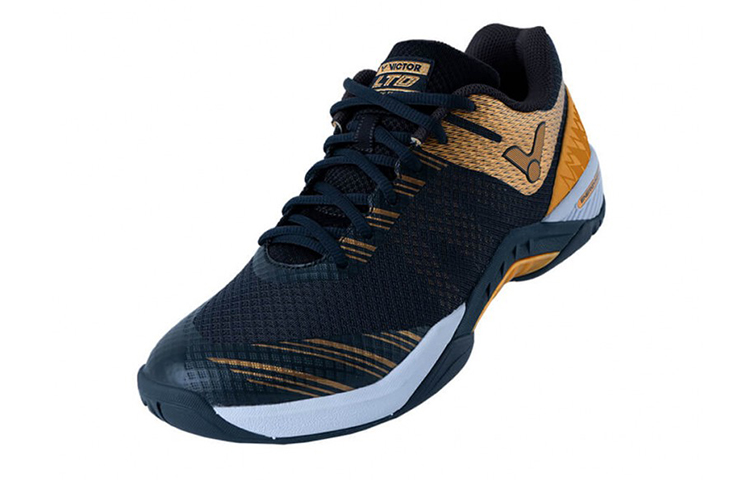 VICTOR Slip Resistant, Abrasion Resistant, Breathable Low top Badminton Shoes Unisex Black