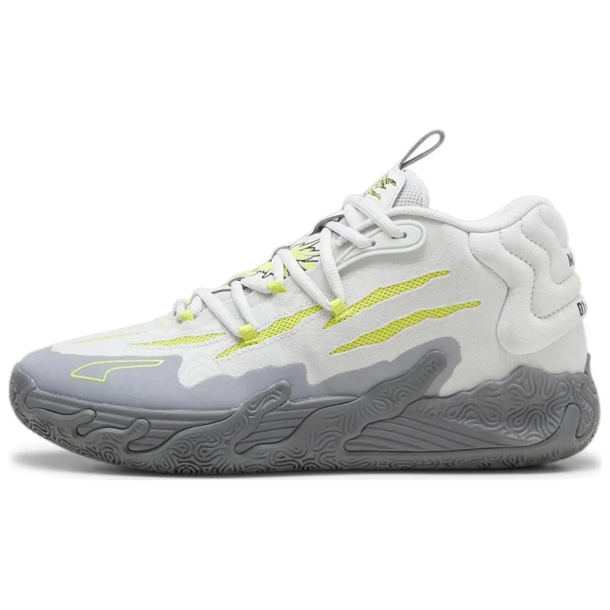 PUMA x LAMELO BALL MB.03 'MB Hills Mesh, Leather Low top Basketball Shoes Unisex Beige Gray Yellow
