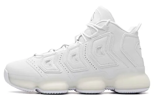 ANTA Vintage Basketball Shoes Men's High Top Anta White/Mist Gray
