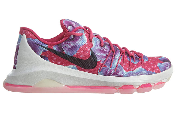 Мужские кроссовки Nike KD 8 Aunt Pearl (розовые) — 艳粉/黑/绿松石色 — фото 2