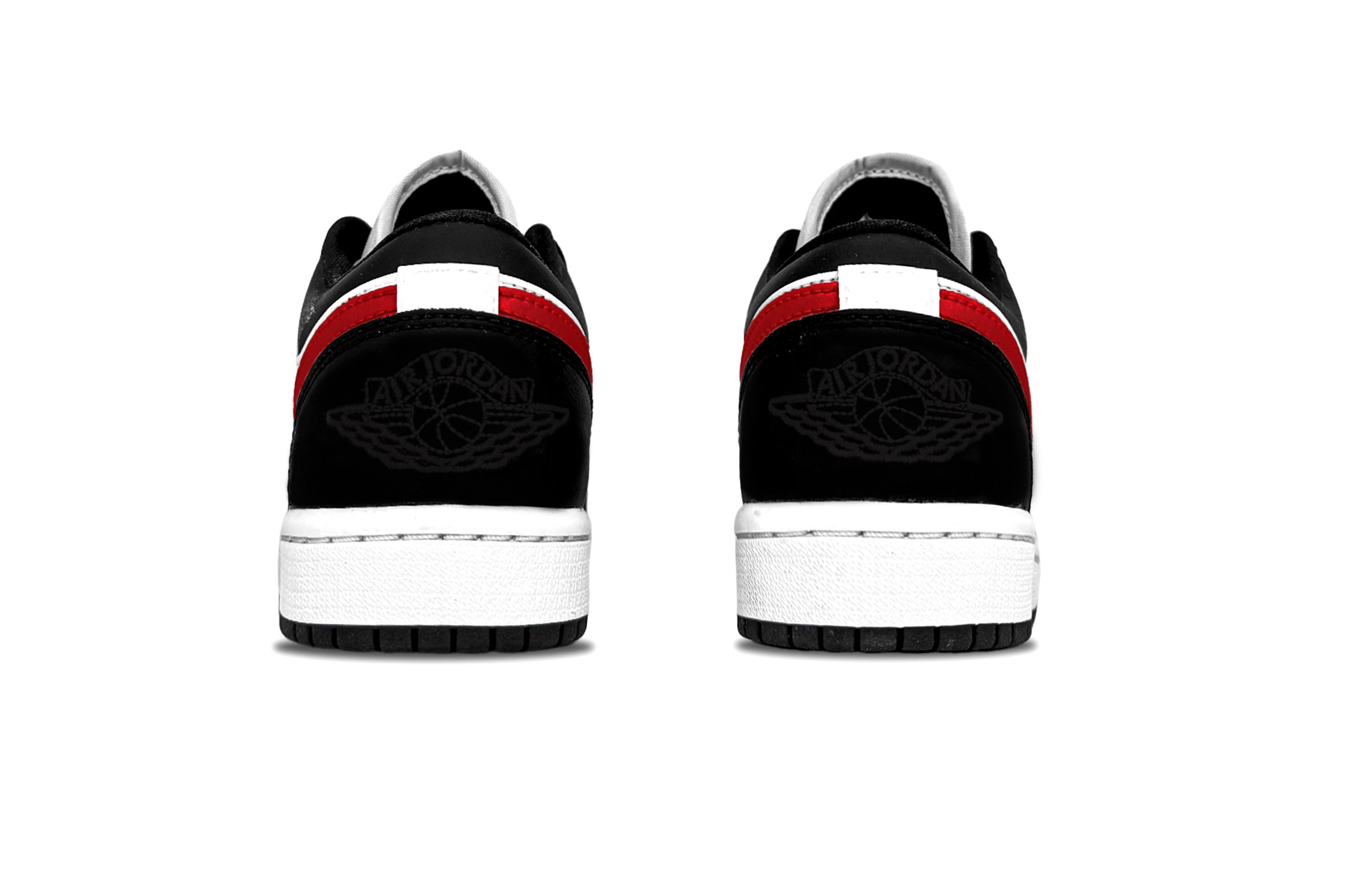 Jordan Air Jordan 1 Jazz Nocturne Leather Low top Vintage Basketball Shoes Unisex Black Red