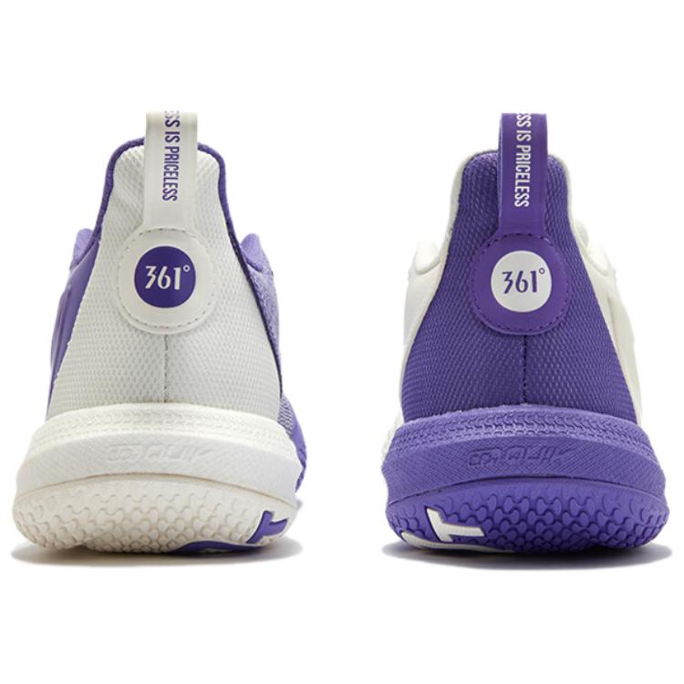 361° ONE MOTION Cushioning Slip Resistant Breathable Low top Basketball Shoes Men’s Purple White