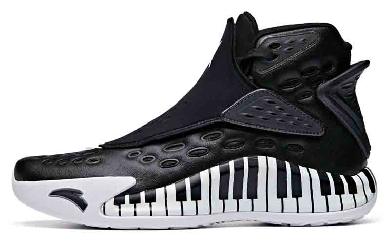 Anta KT5 ‘Classical Music’ Cushioning Slip Resistant High top Basketball Shoes Men’s Black White