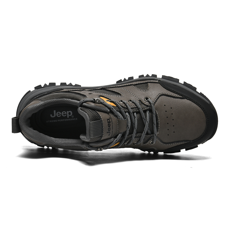 Jeep Cow Split Leather Low top Hiking Shoes Men’s