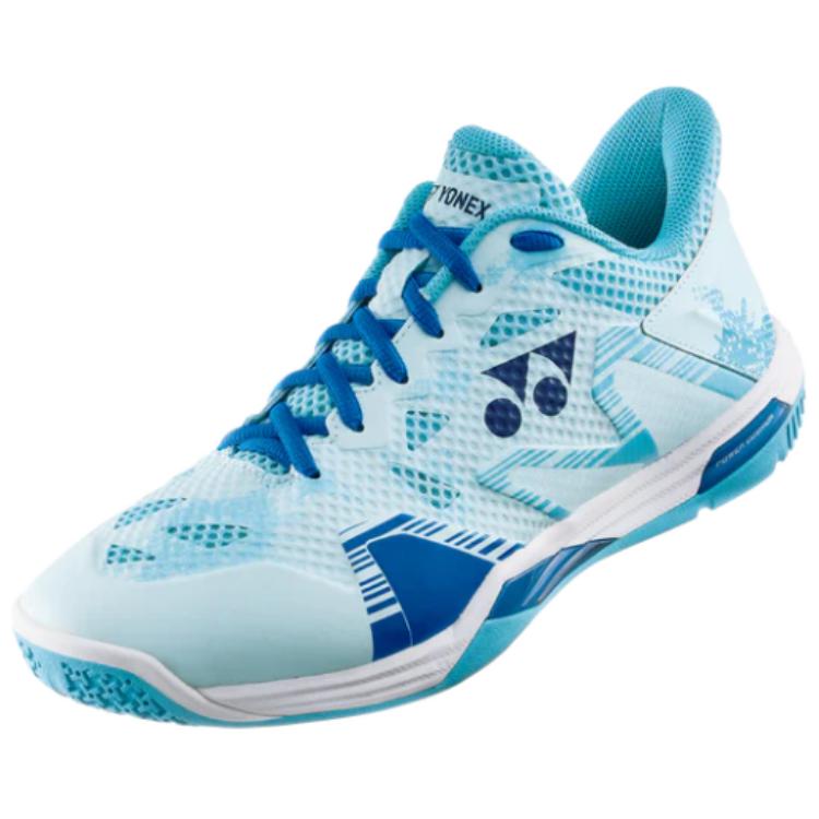 YONEX ELZ3 Comfortable Slip Resistant Abrasion Resistant Low top Badminton Shoes Unisex Blue White