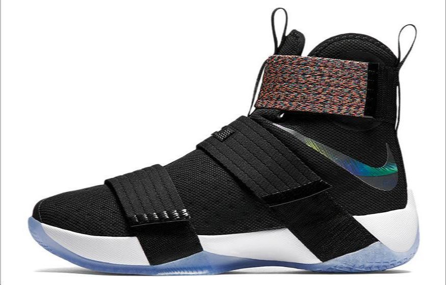 Мужские кроссовки Nike zoom soldier 10 (черные)