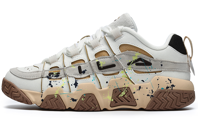 FILA FUSION Ade Barricade Sneakers ‘White Beige Brown’ Women’s