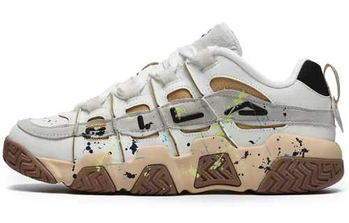 FILA FUSION Ade Barricade Sneakers 'White Beige Brown' Women's
