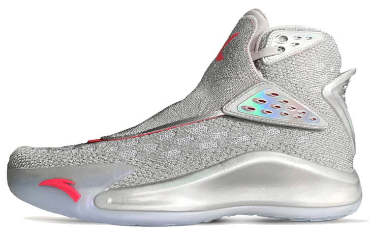 Anta KT5 Slip Resistant Cushioning Slip Resistant Cushioning High top Performance Basketball Shoes Women's Gray