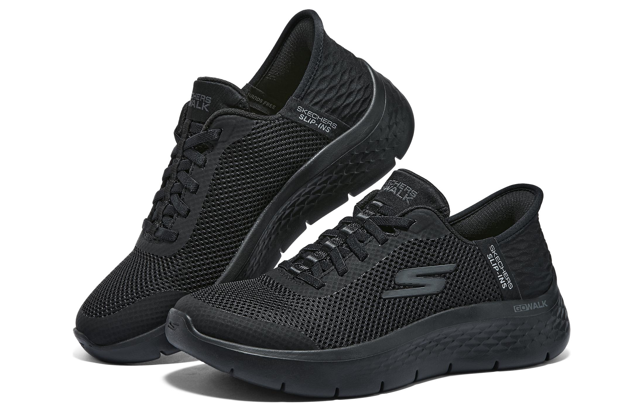 Skechers Abrasion Resistant Low top Walking Shoes Women’s Black