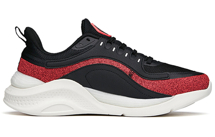 Anta Variety Training Collection Cushioning Slip Resistant Abrasion Resistant Low top Training Shoes Men’s Black Red