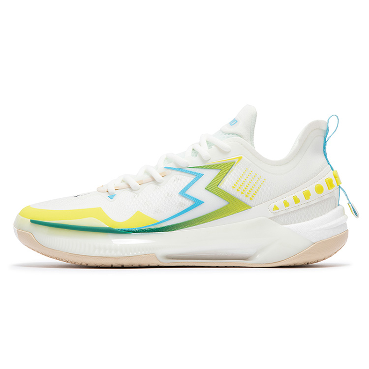361° BIG3 5.0 Quick PRO Basketball Shoes Men’s Low Top Feather White/Malt Light Brown