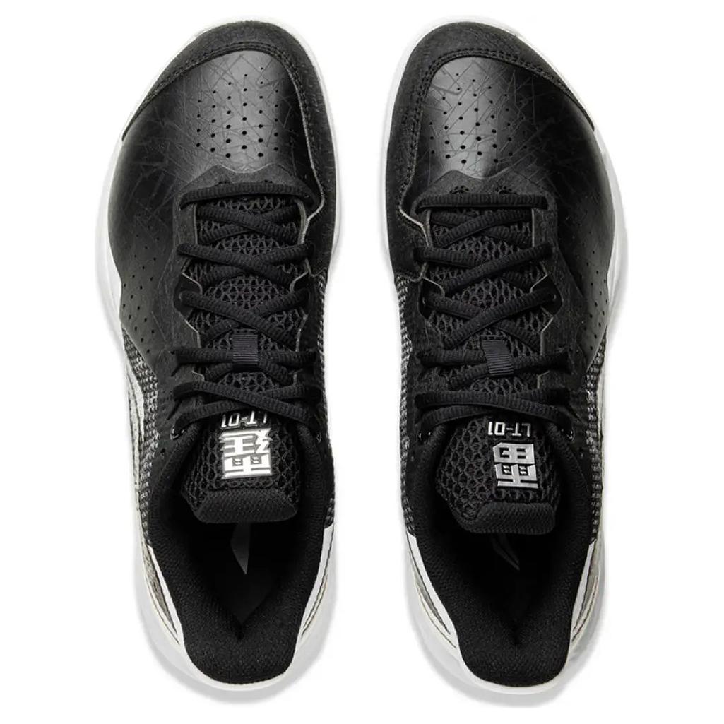 Li Ning Thunder Synthetic Leather Comfortable And Trendy Cushioning, Wear Resistant Low top Badminton Shoes Men’s
