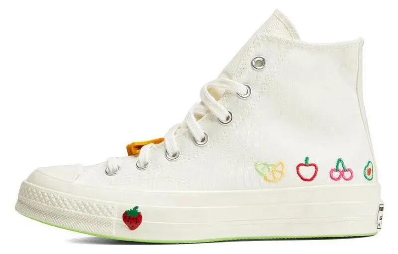 Converse Chuck 70 Abrasion Resistant Breathable Cushioning High top Canvas Shoes Unisex White