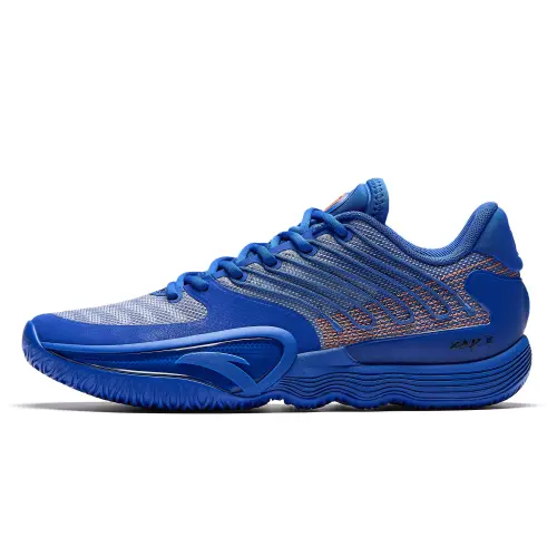 Anta Zap 2 Cushioning, Wear Resistant Low top Basketball Shoes Men's Blue
