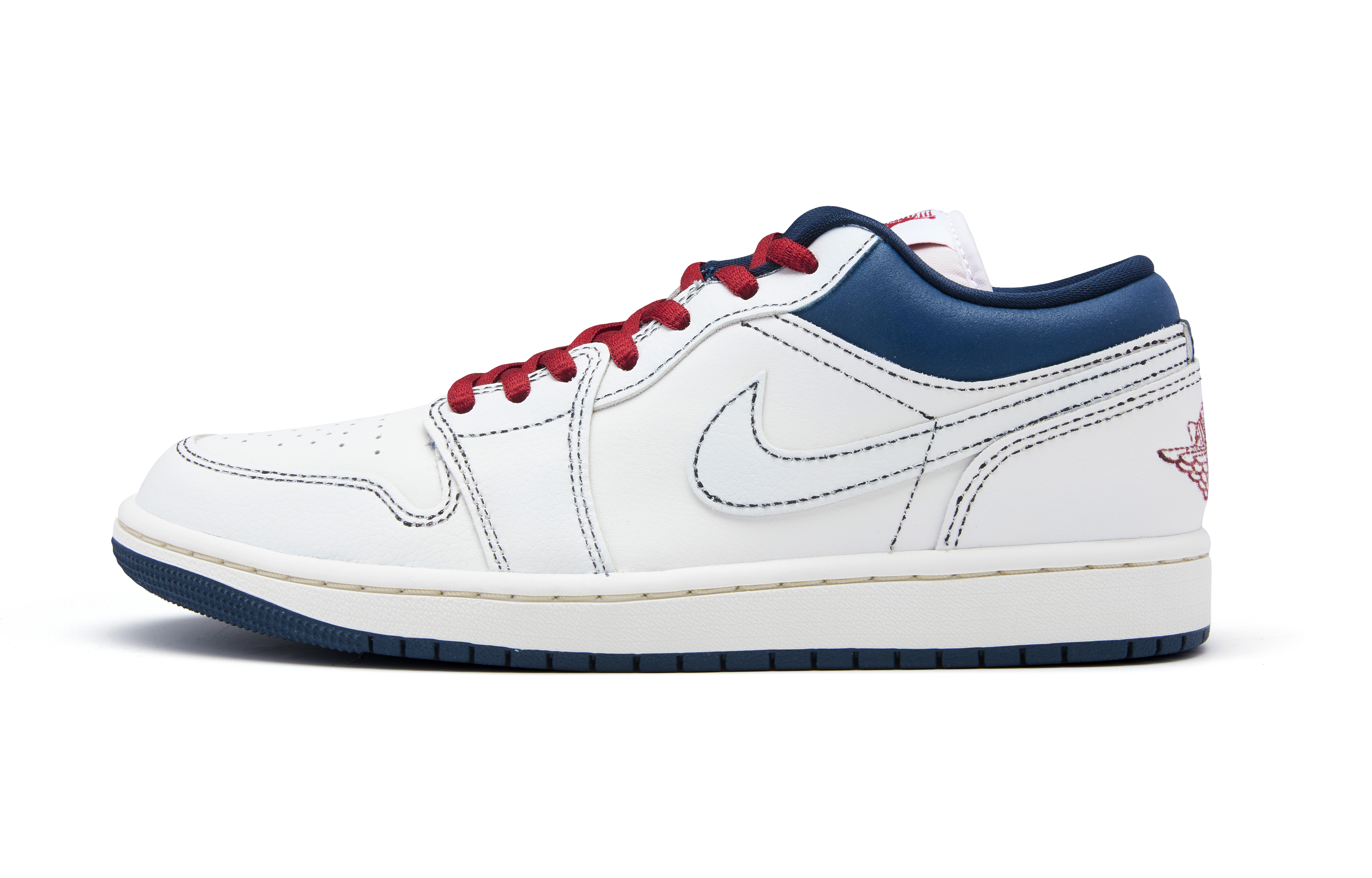 Jordan Air Jordan 1 Low top Vintage Basketball Shoes Men’s White Blue
