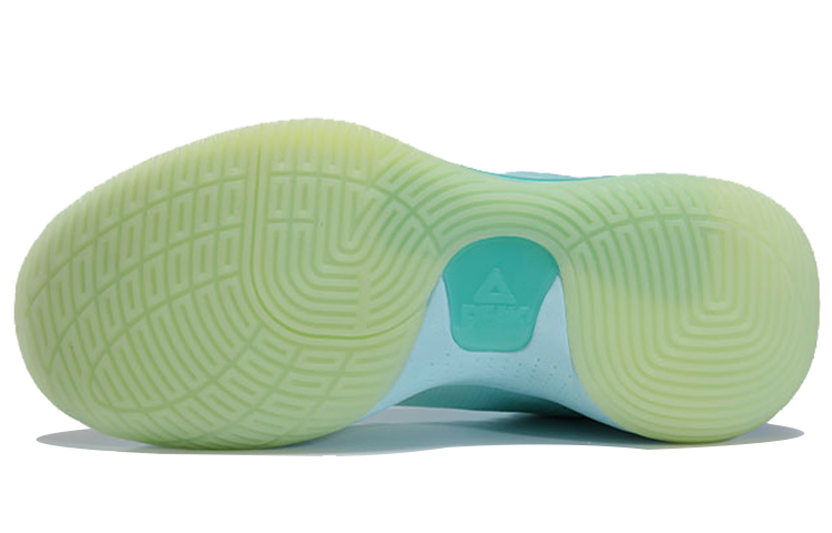 PEAK Basketball Shoes Men’s Mid Top Blue/Green