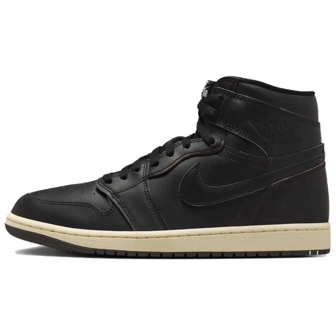 Jordan Air Jordan 1 High top Vintage Basketball Shoes Men's Black Asian Version