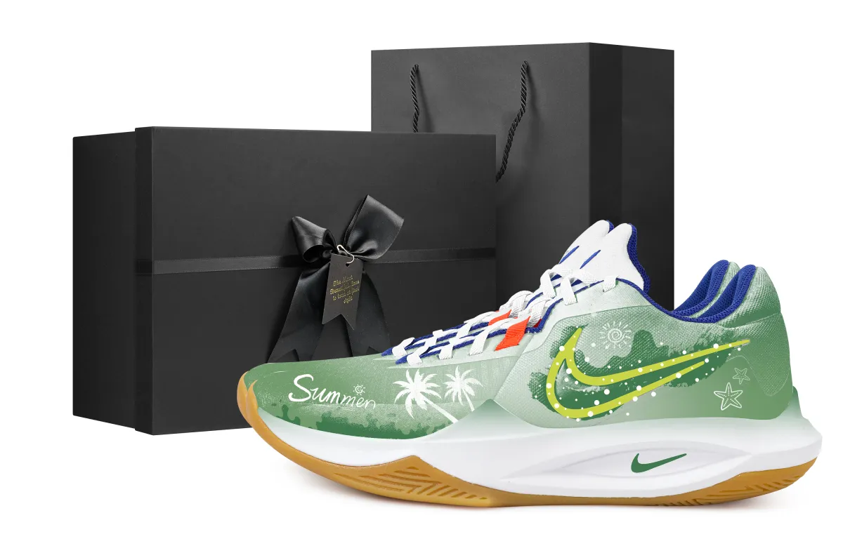 Nike Precision 6 Summer Black Box Fabric Slip Resistant Abrasion Resistant Low top Basketball Shoes Men's Green