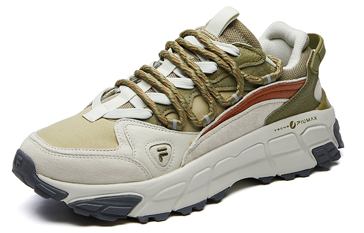 Мужские кроссовки Fila FUSION Skyrunner (серебристо-зеленые) — 帆布绿/银绿色 — фото 2