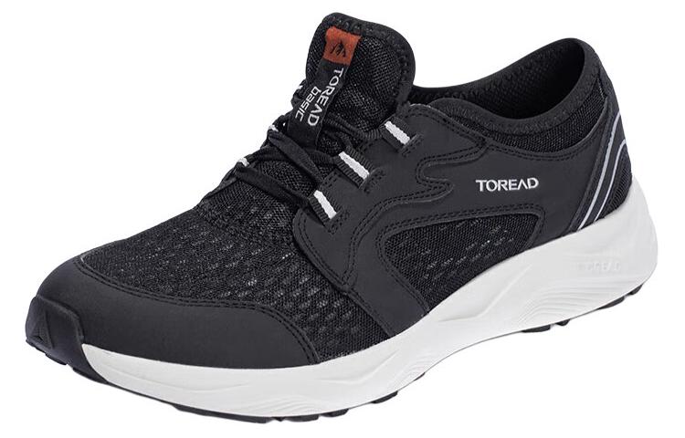 TOREAD Slip Resistant, Abrasion Resistant, Breathable Low top Hiking Shoes Men’s Black