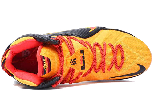Мужские кроссовки Nike Lebron 12 (черно-желтый) — Чёрный / жёлтый — фото 2