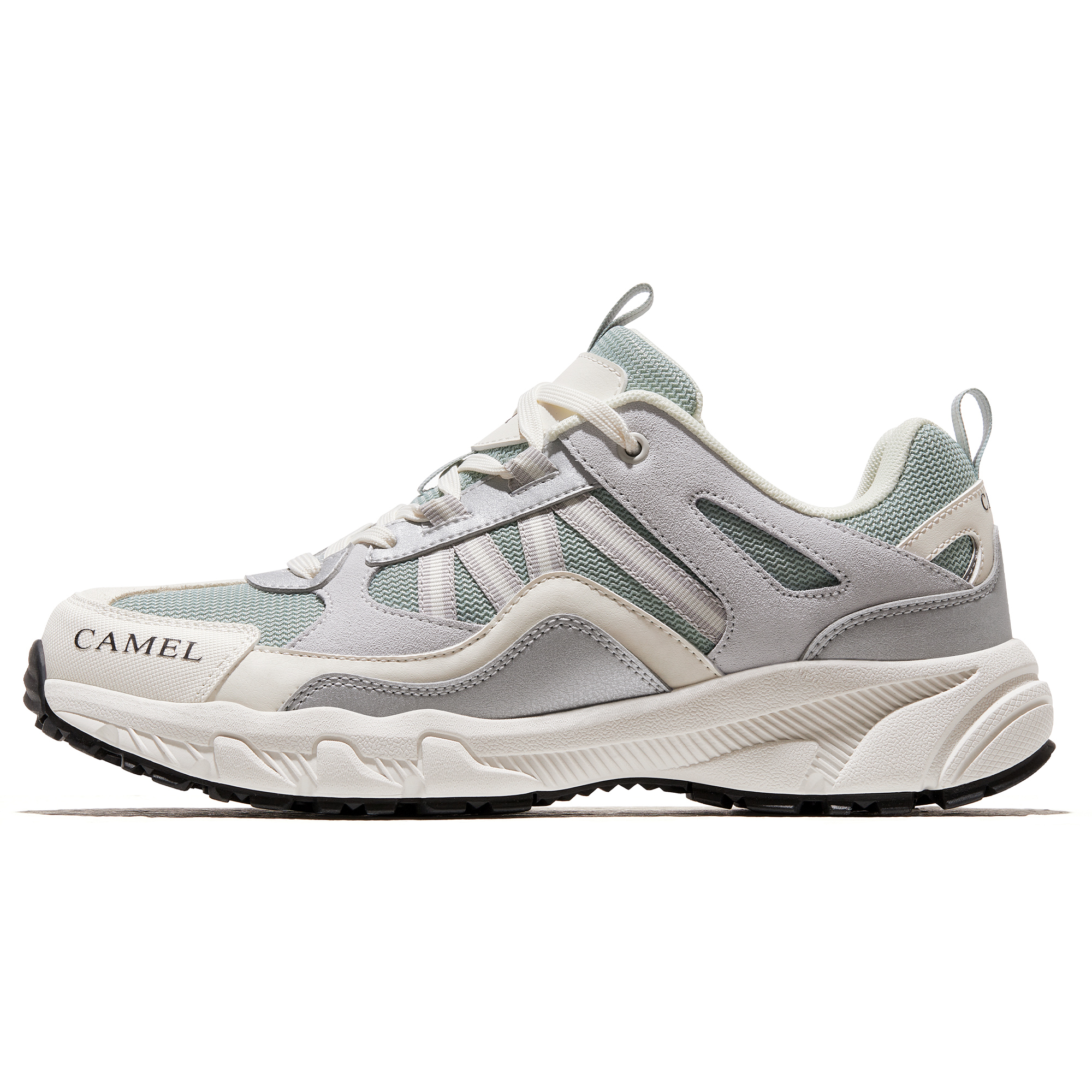 CAMEL Panlong 1.0 Pro Slip Resistant Abrasion Resistant Low top Outdoor Shoes Men’s Green White Gray