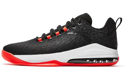 Anta Textile, Synthetic Leather Cushioning Slip Resistant Breathable Low top Basketball Shoes Men's